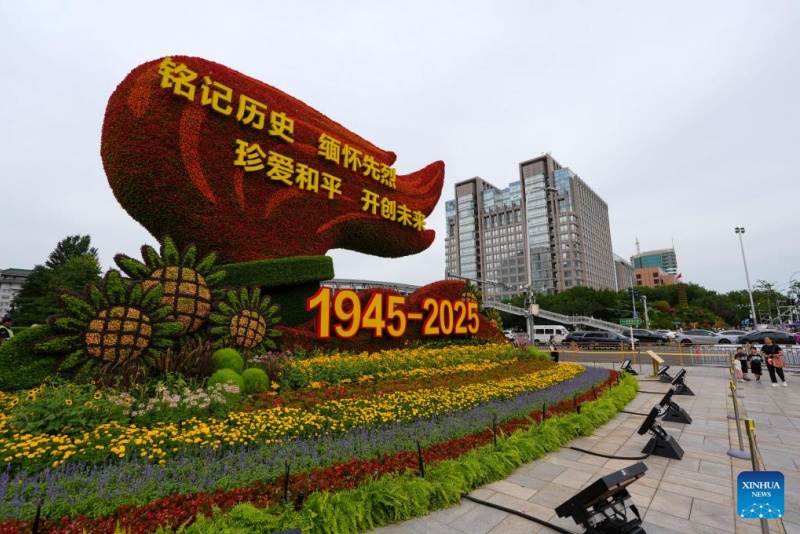 Des compositions florales décorent et embellissent Beijing