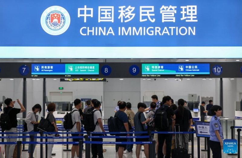 L'aéroport de Tianjin dévoile une nouvelle installation d'immigration avant le Sommet de l'OCS