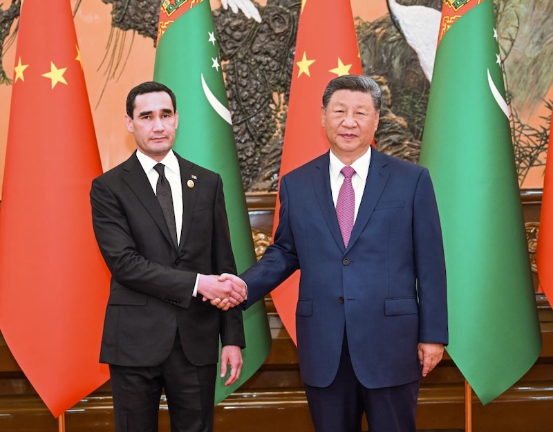 Xi Jinping rencontre le président turkmène
