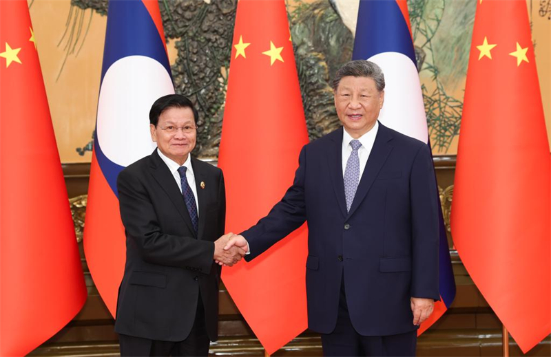 Xi Jinping rencontre le président laotien
