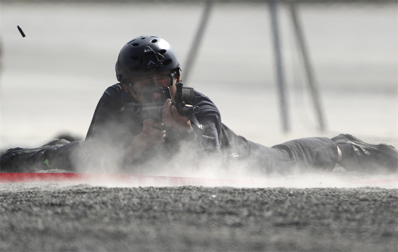 Xinjiang?: début du 1er?Concours de compétences Chine-Asie centrale des unités spéciales des départements de la sécurité publique et des affaires internes à Urumqi