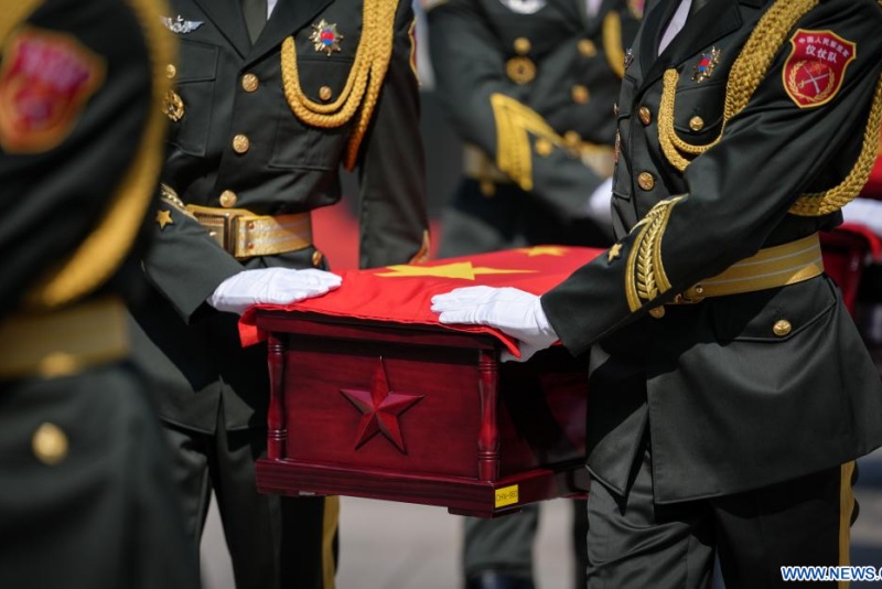 Les dépouilles de 30 martyrs chinois de la guerre de Corée inhumées dans leur patrie