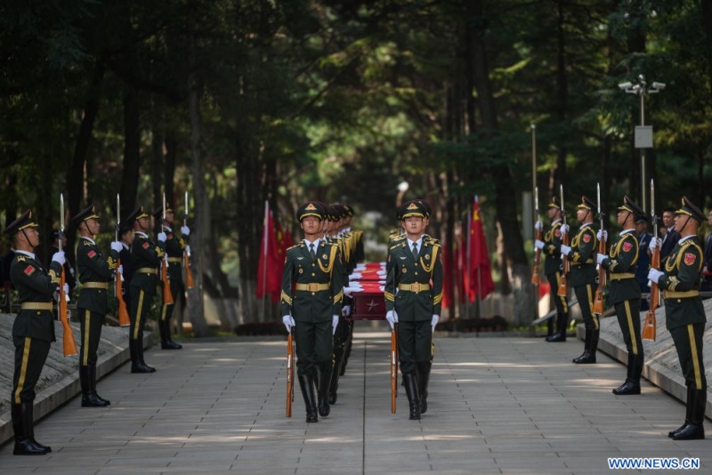 Les dépouilles de 30 martyrs chinois de la guerre de Corée inhumées dans leur patrie
