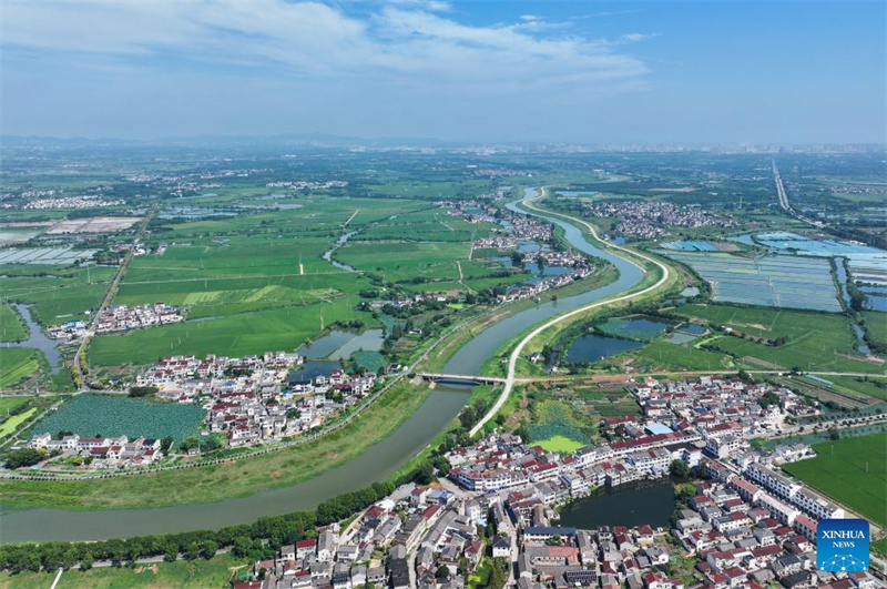Jiangsu : le système d'irrigation du lac Chishan à Jurong