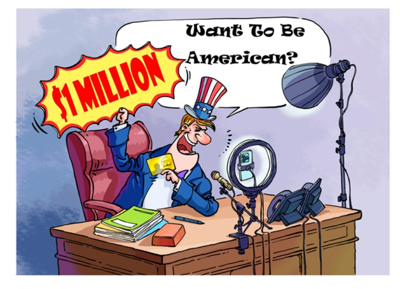 Commentaire illustré du lancement de la ? Gold Card ? d'un million de dollars par Donald Trump : ? suivez le lien ?